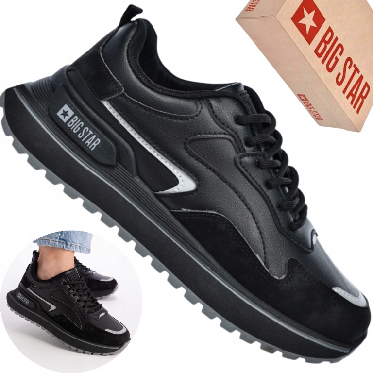 Buty damskie Big Star RR274A214 sneakersy czarne