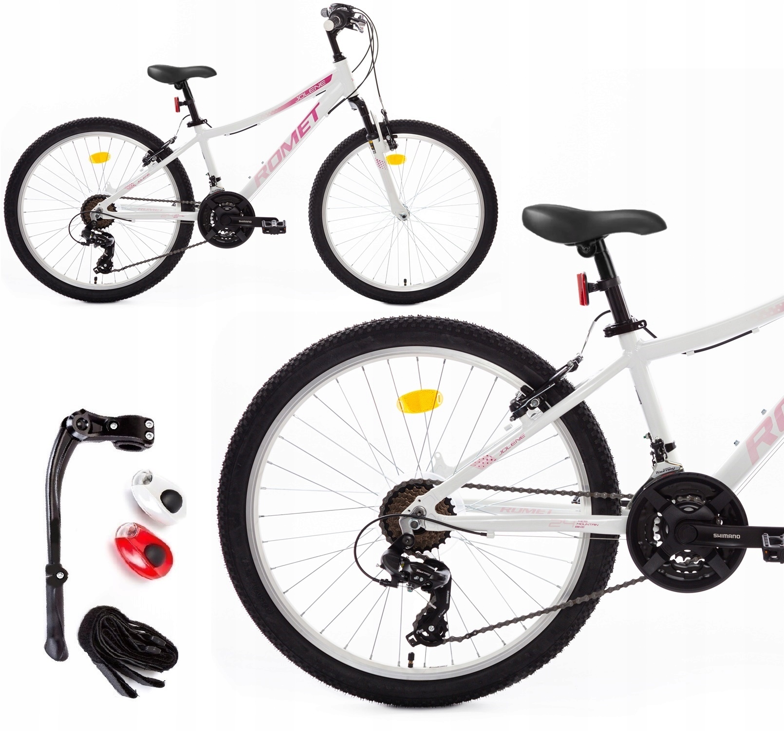 Rower Górski Mtb 24 Cale Shimano Romet Jolene Dla Dziewczynki Gratisy Lekki