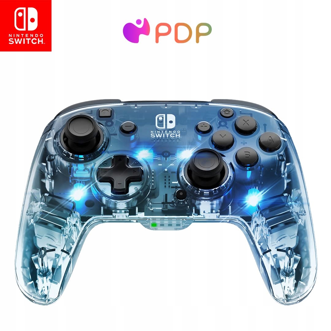 Pdp Kontroler Bezprzewodowy Afterglow Nintendo Switch, Przezroczysty
