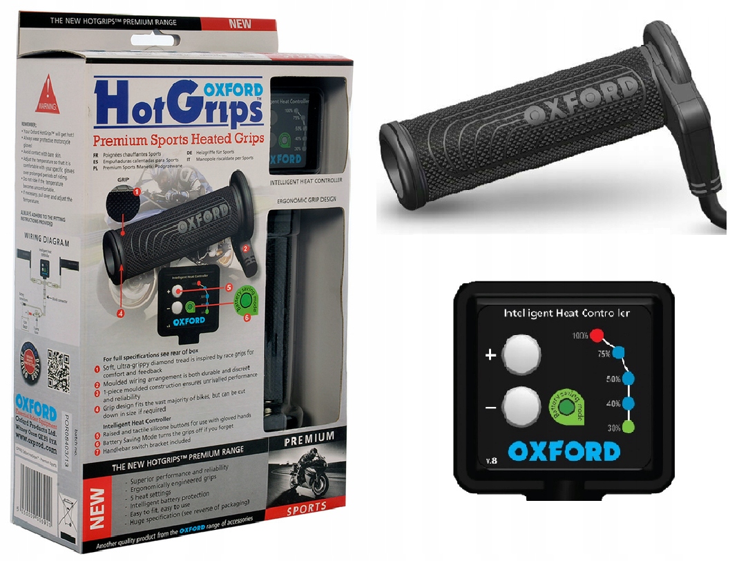 

Podgrzewane Manetki Oxford Premium Sports HotGrips