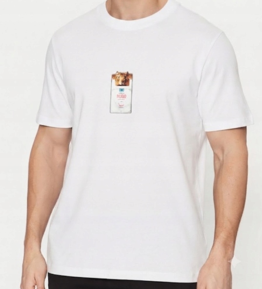 Hugo Boss Tričko Forest Regular Fit Pánské Bílé M