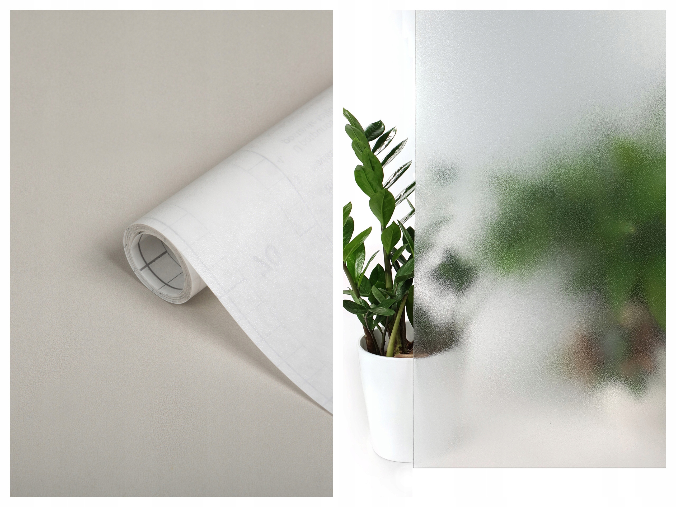 Statická bezlepová fólia na okná Dekoratívna fólia Efekt mrazeného skla Diy