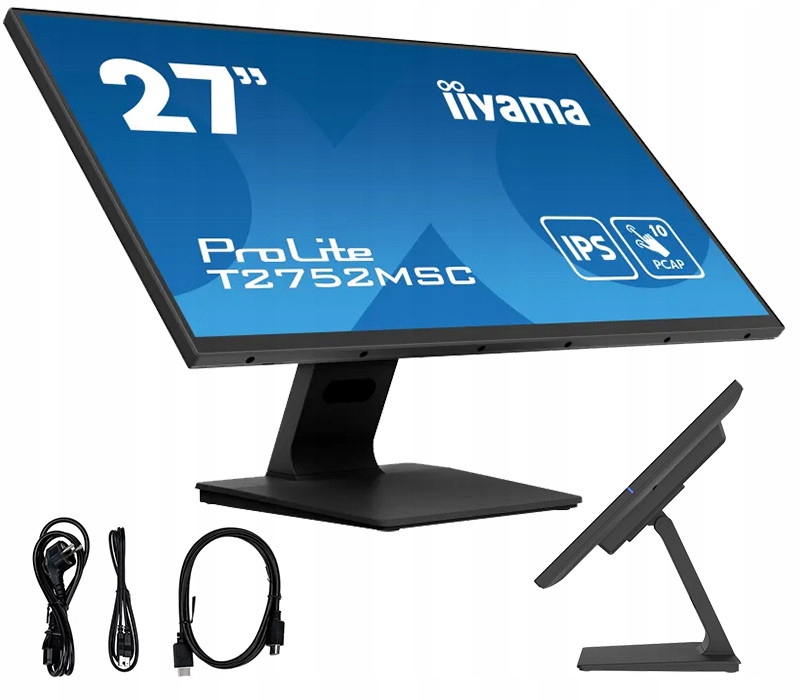 Monitor dotykowy iiyama ProLite T2752MSC-B1 27 Ips Led /hdmi, DisplayPort/
