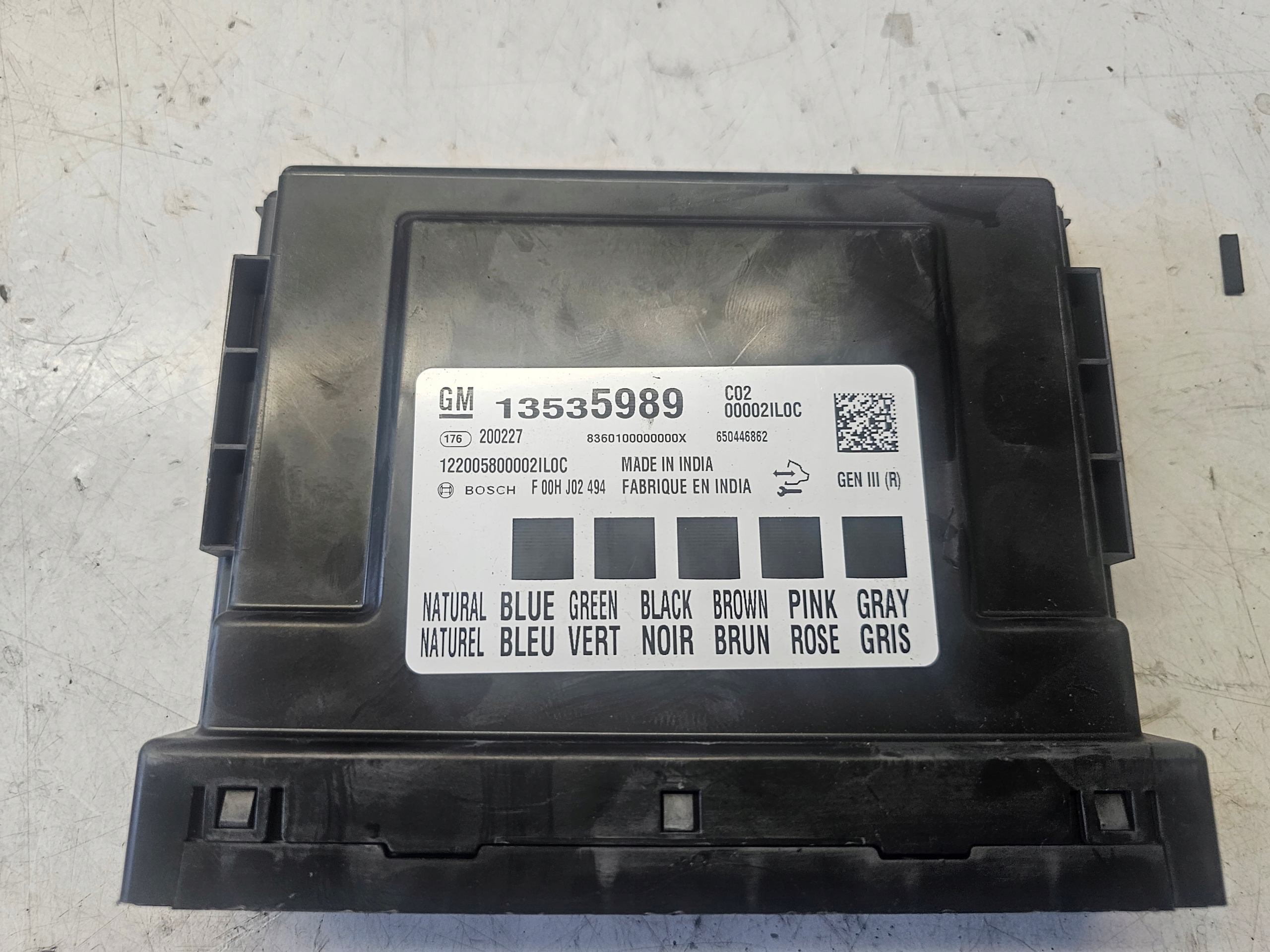 OPEL ASTRA K 5 V Unité commande confort BCM 13535989