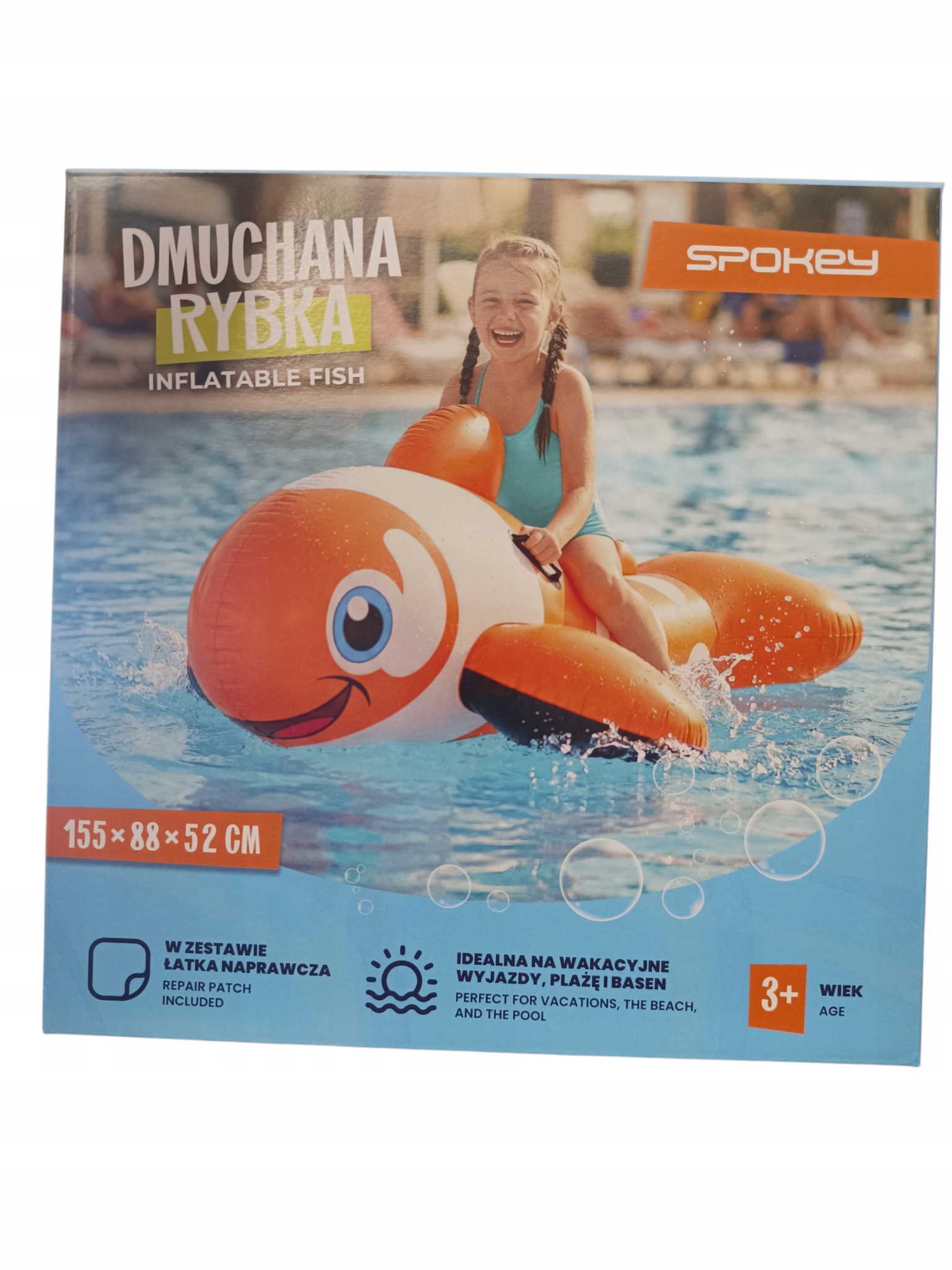 Dmuchana rybka 155x88x52 Spokey