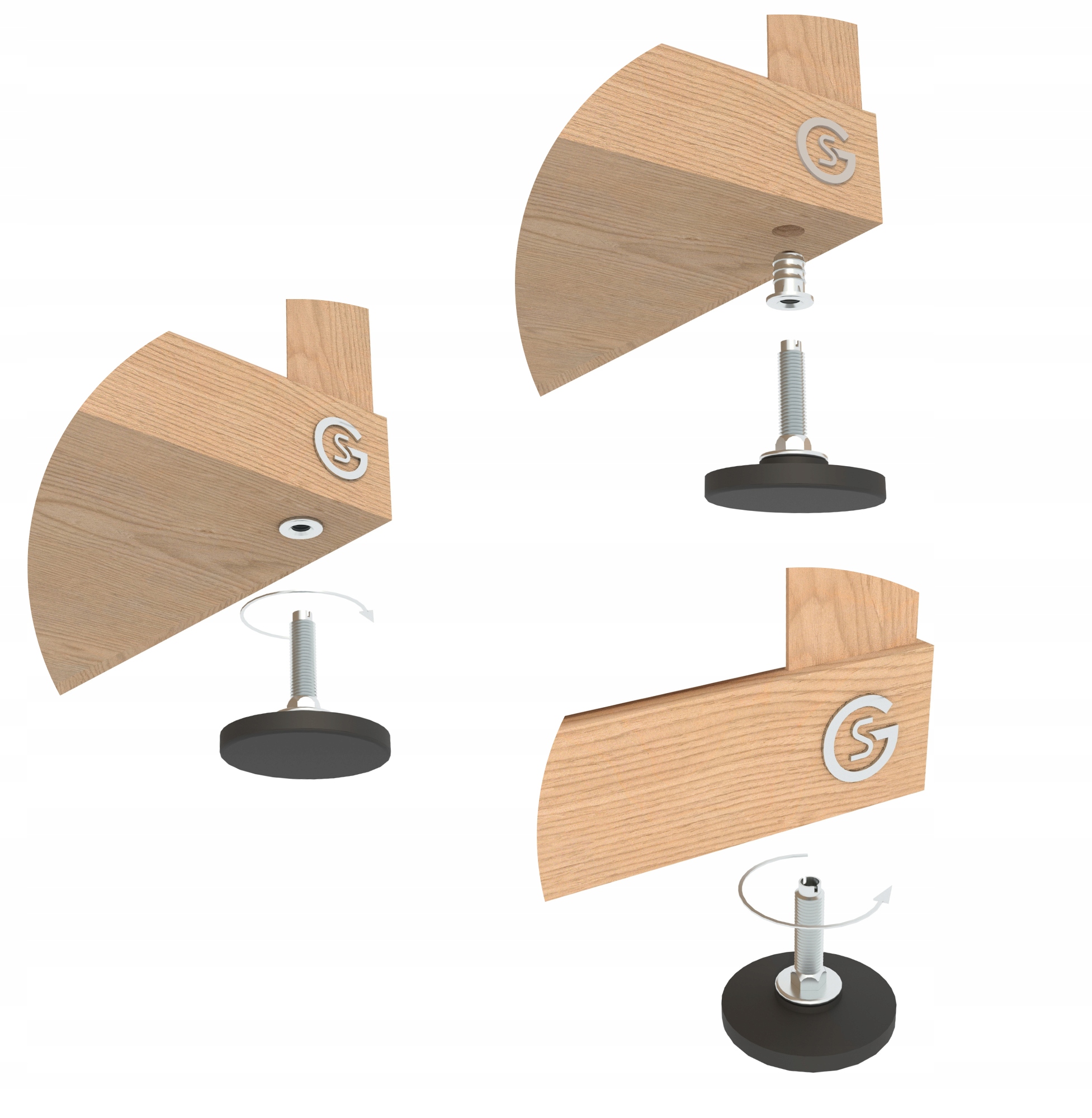 STOPKA REGULOWANA M10 X 56 REGULATOR POZIOMU NOGA MEBLLOWA Z MUFĄ MOCNA Kod producenta A206