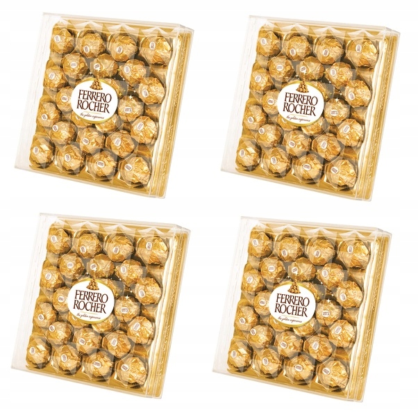 Levně 4x 300 g Ferrero Rocher Diamante pralinky bonboniéra Karton
