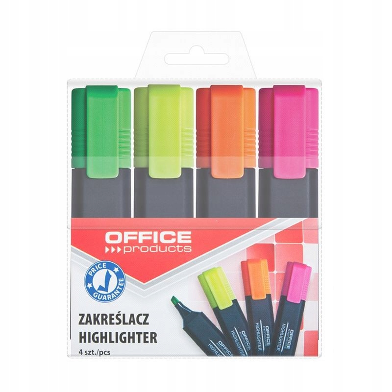 ZAKREŚLACZ FLUORESCENCYJNY OFFICE PRODUCTS, 1-5MM