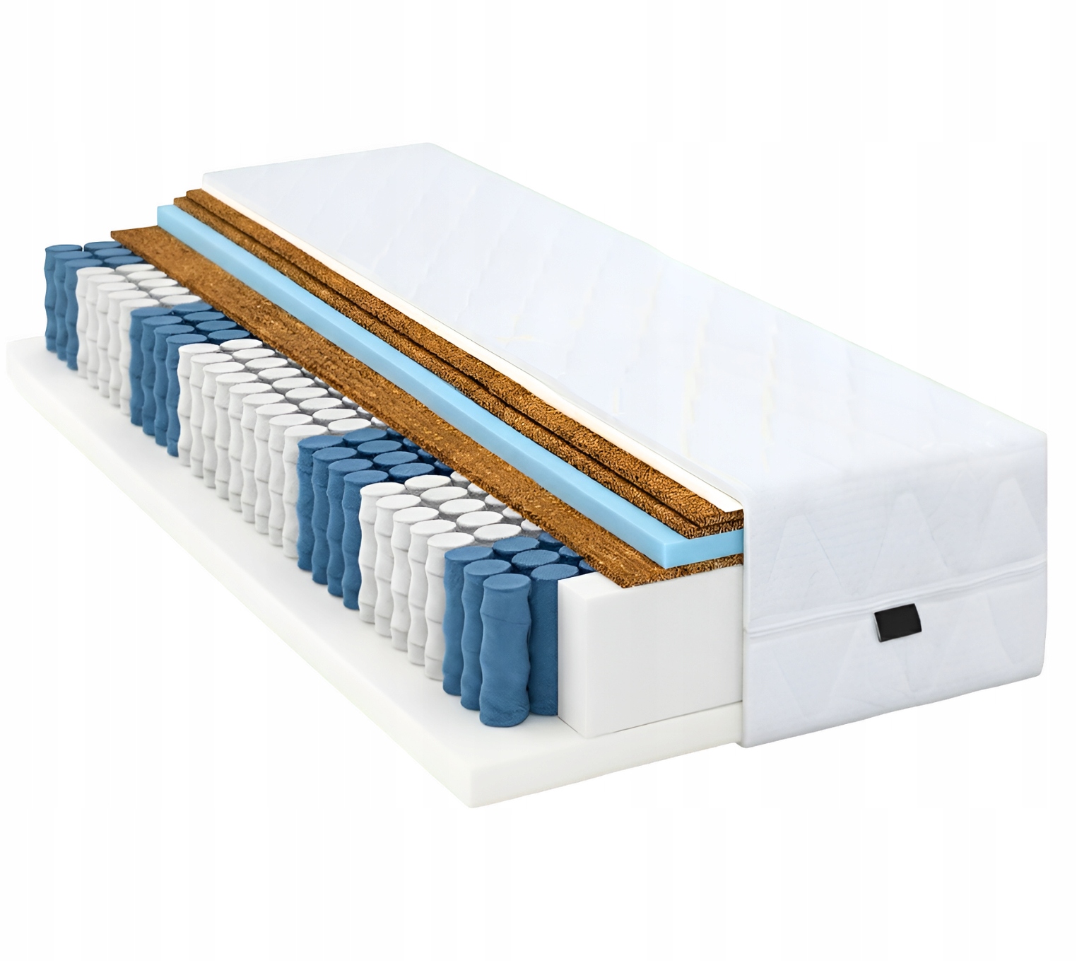 Materac 120x200 Bardzo Twardy kieszeniowy H5 pocket 7 stref