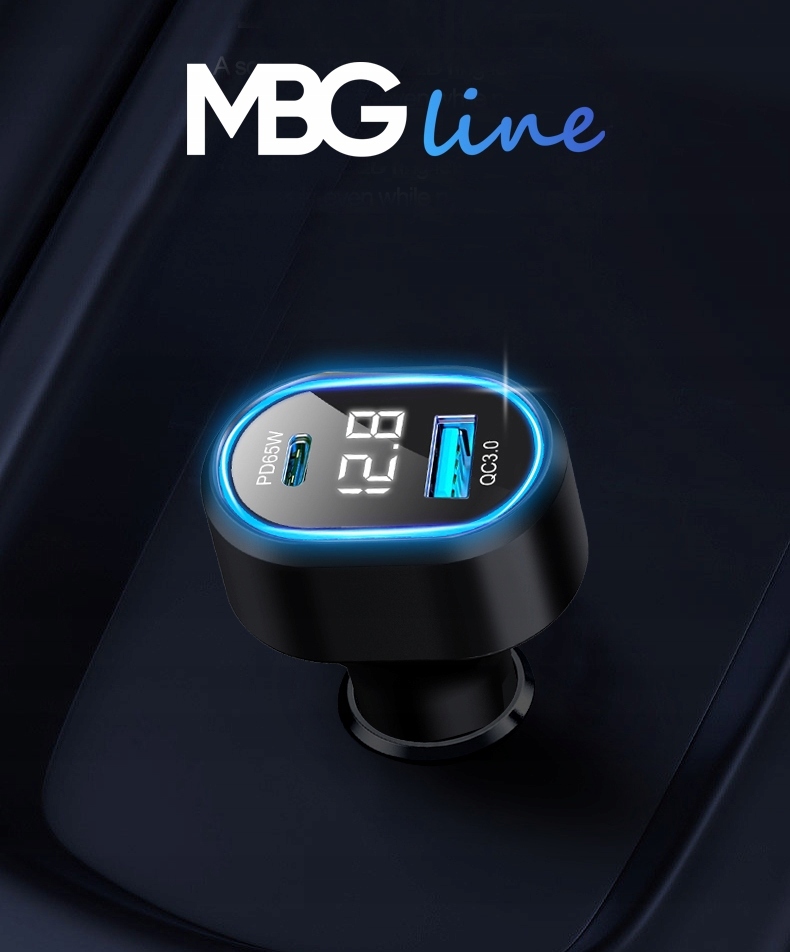 MBG Line Ładowarka Samochodowa USB C PD 65W +QC3.0 Producent MBG Line