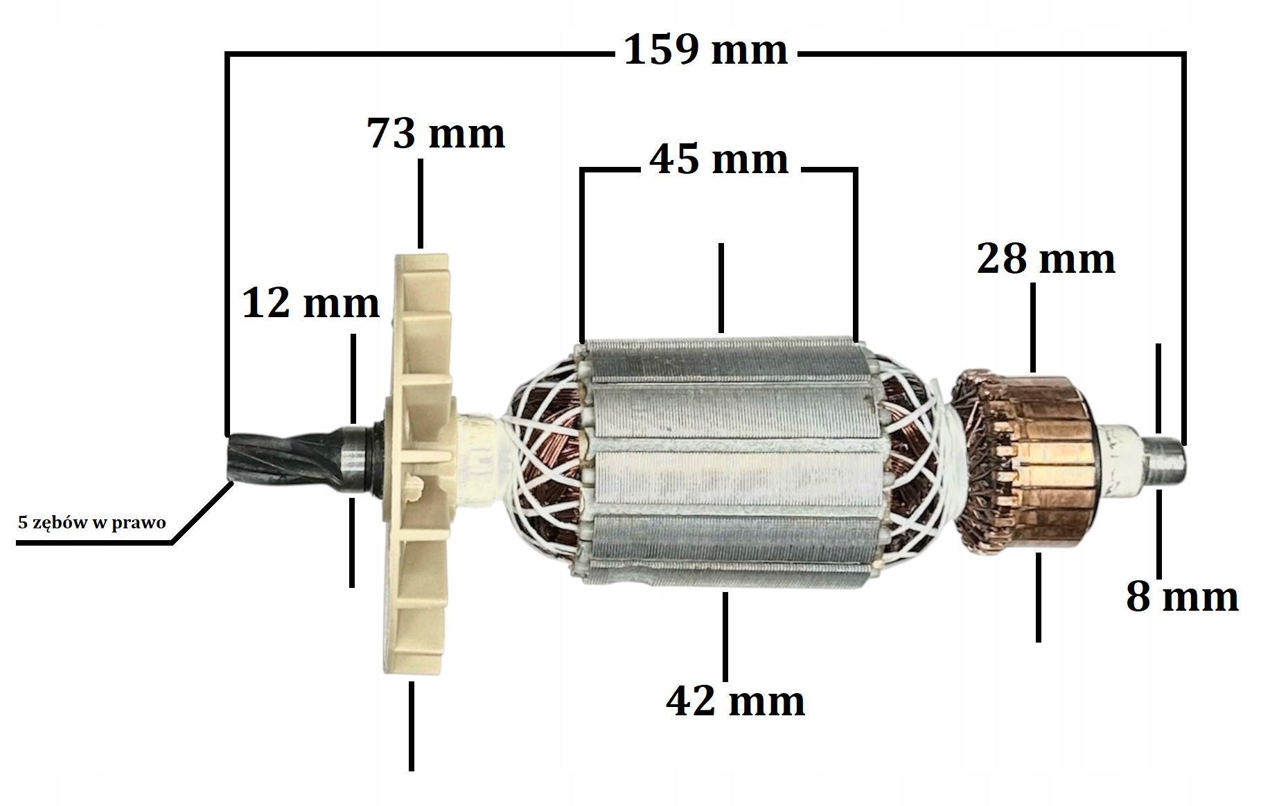 Wirnik do młoto-wiertarki Stern 5 zębów (jk 362)
