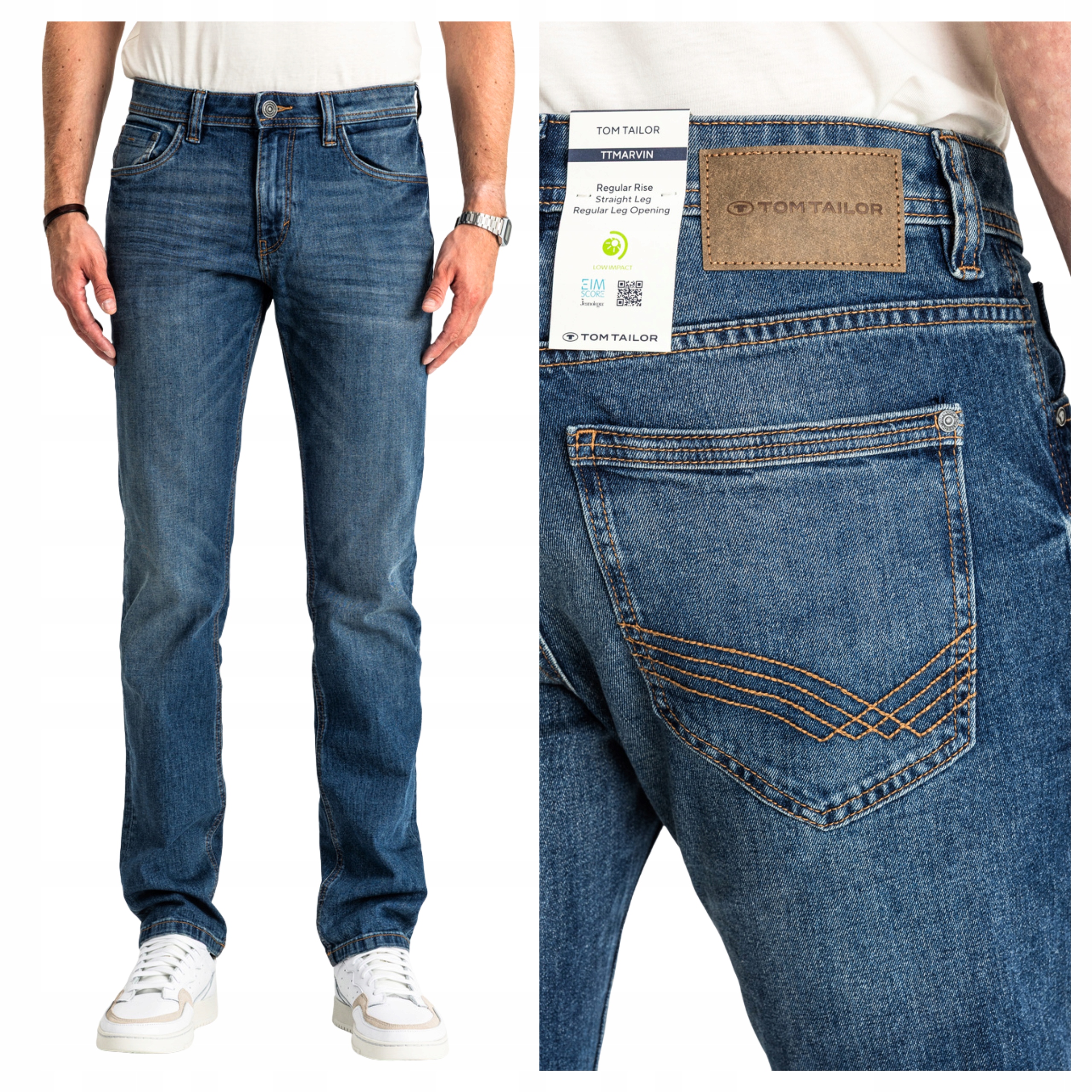 Pánské džínové kalhoty Tom Tailor TTMarvin Regular Fit Denim W34 L34