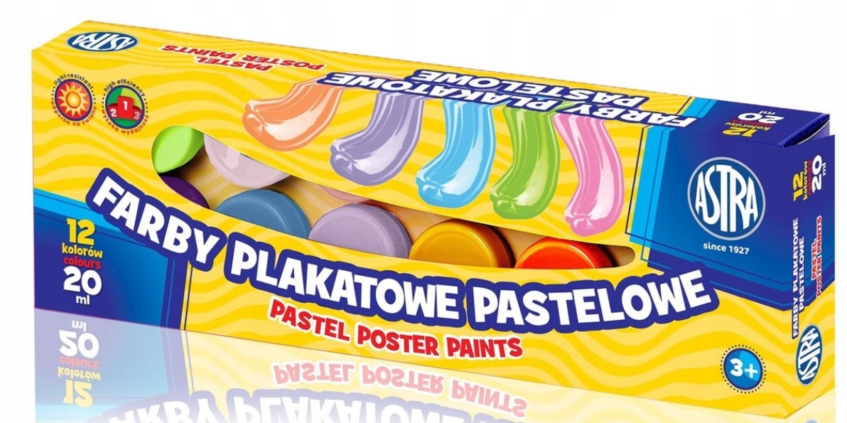 

Farby plakatowe Pastelowe 20ml Astra