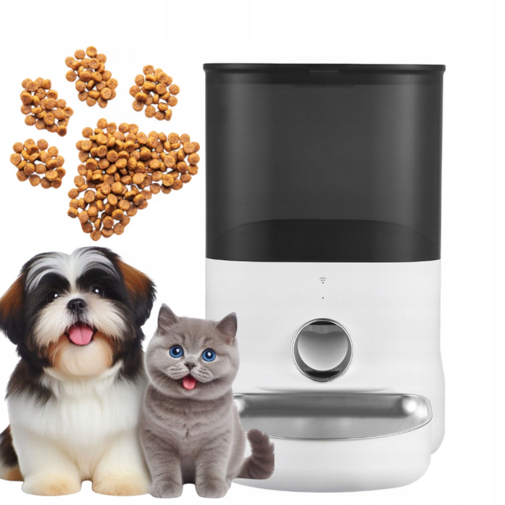 Levně Dávkovač Automatický Podavač krmiva pro psa kočku aplikace Dogness 4 l