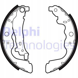 SZCZĘKI HAMULCOWE TYŁ LS2022 DELPHI DACIA Stan opakowania oryginalne