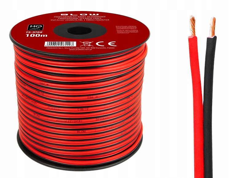 

Przewód głośnikowy 2x2,5 mm Cca (2m)