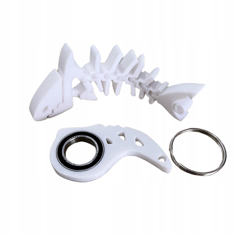 ZESTAW COMBO KEYRAMBIT KEYSPINNER BRELOK + REKINEK BIAŁY TIKTOK