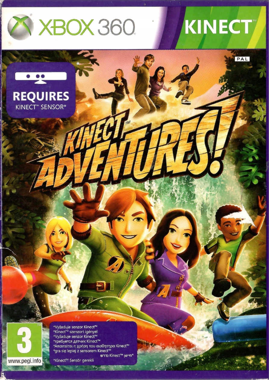 KINECT ADVENTURES Po Polsku PL W RĘKAWIE XBOX 360 Tematyka zręcznościowe
