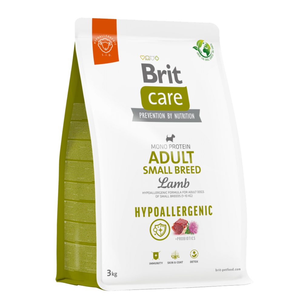 Levně Brit Care 3kg Hypoalerg.Adult Small jehněčí