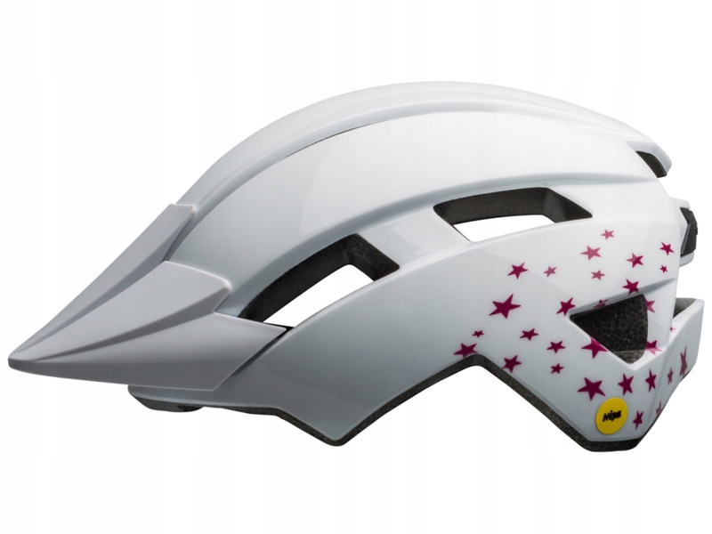 Kask rowerowy Bell Sidetrack II Biały Gwiazdy dla Dzieci