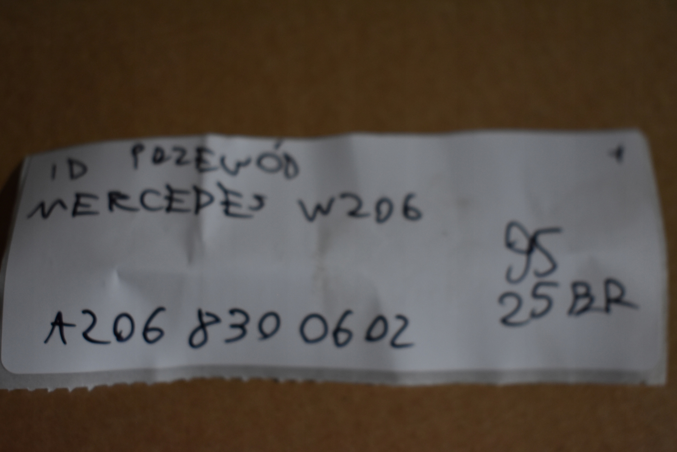 IDEALNY prijenos WODNY MERCEDES W206 1