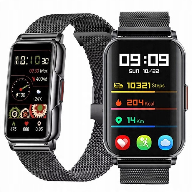 

Smartband Smartwatch Zegarek Czarny Opaska Sport