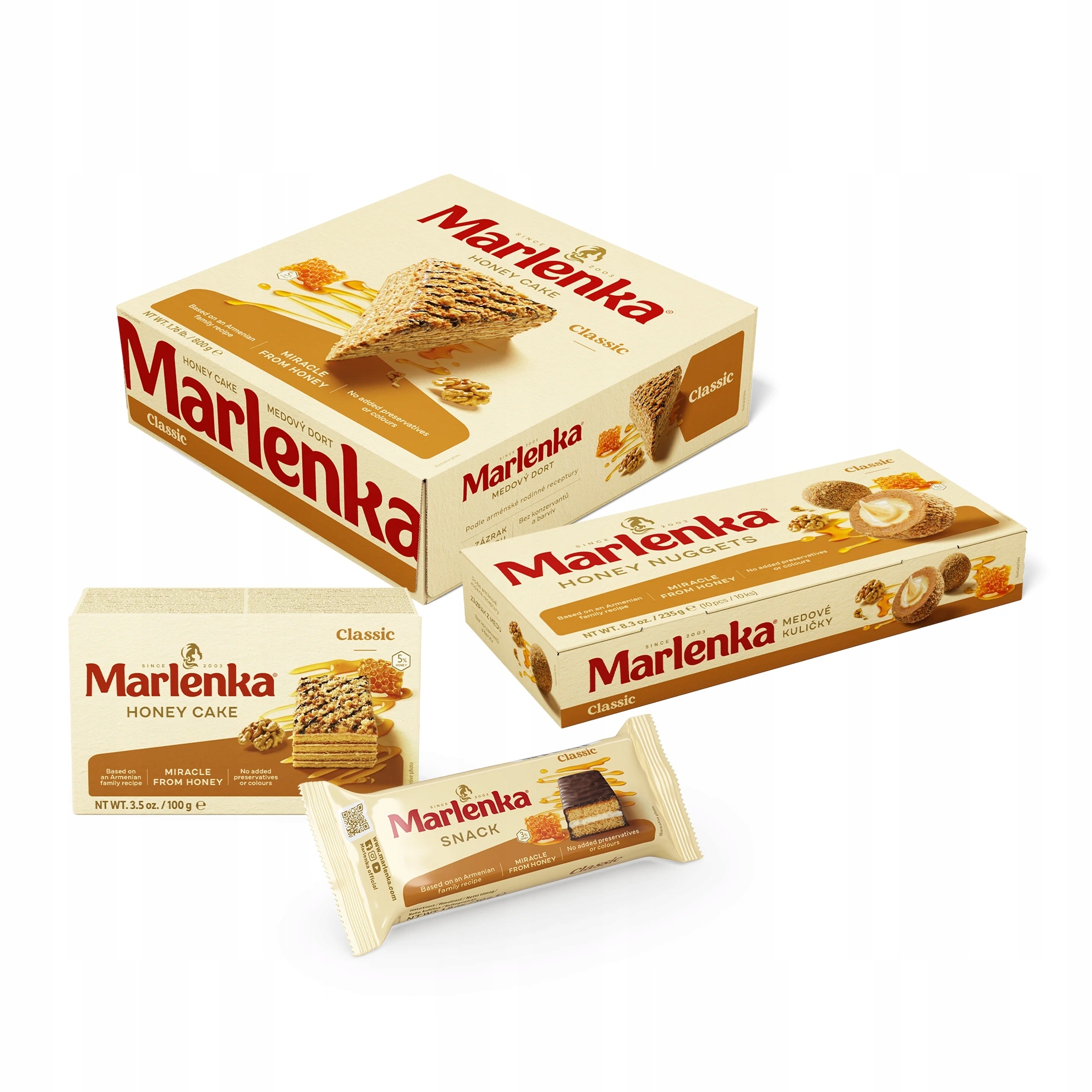 Levně Marlenka Medový mix produktů malý