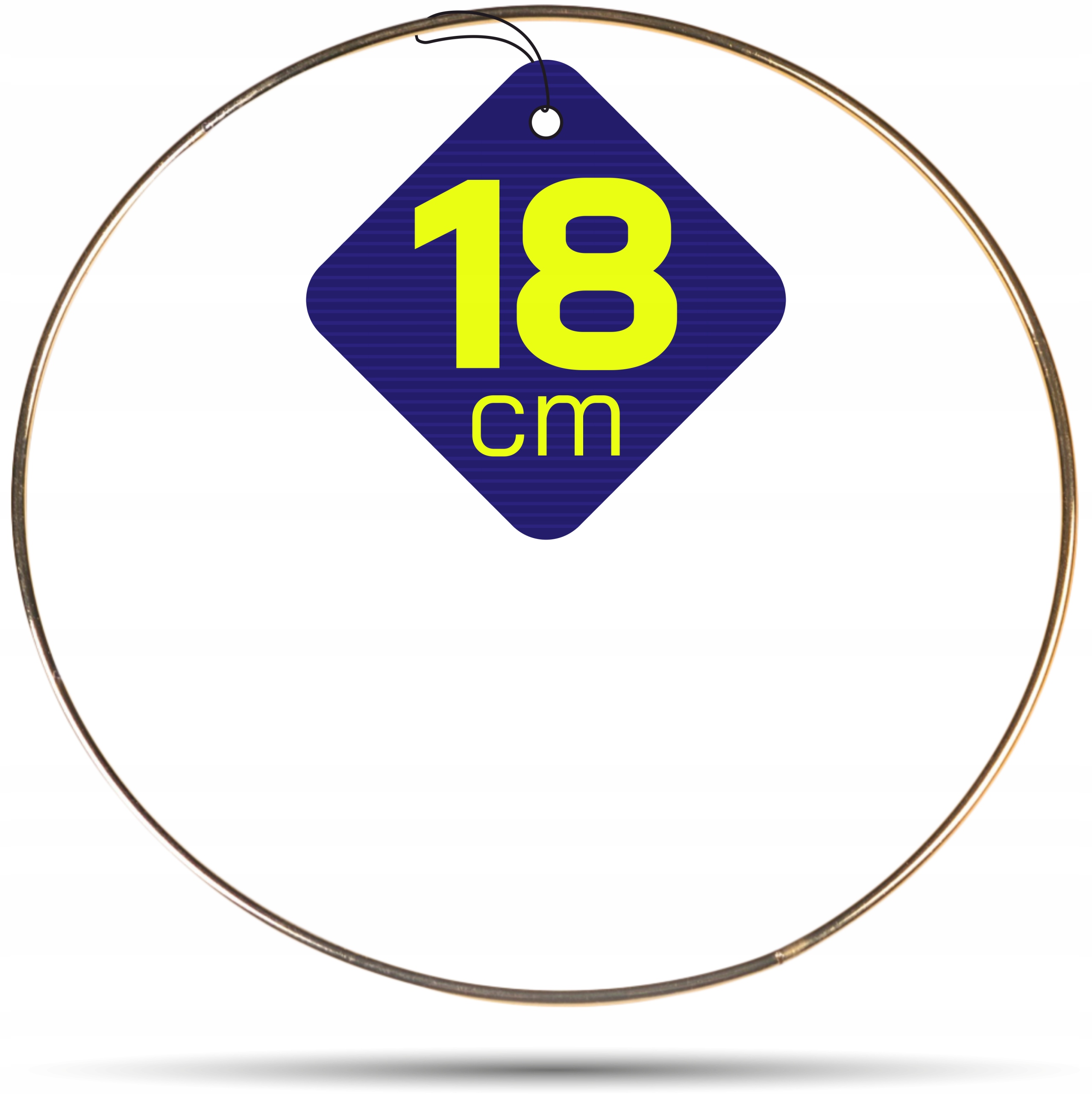 

Złota metalowa obręcz kółko do łapaczy snów 18 cm