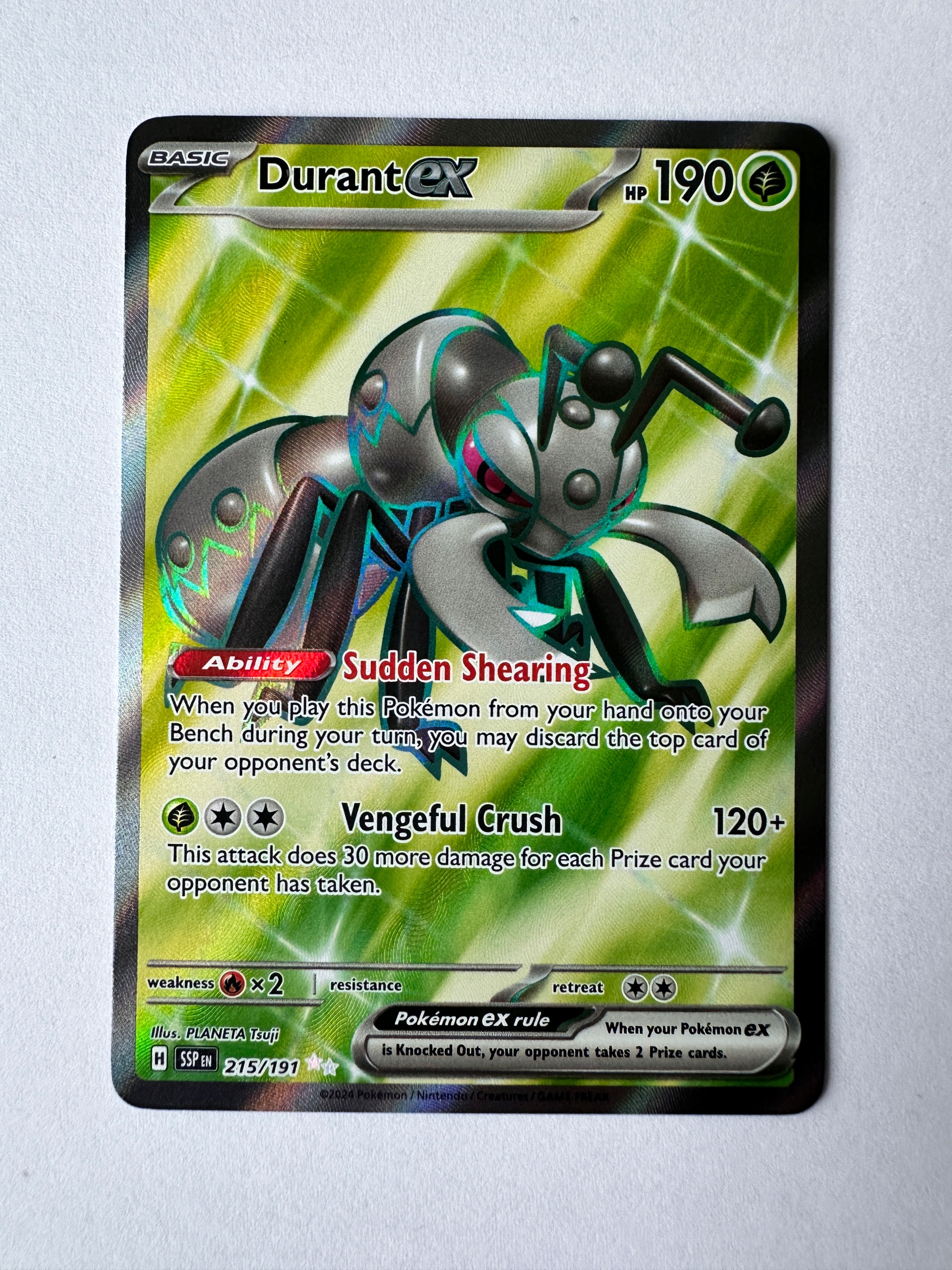 Karta Pokemon: Durant ex (SSP 215) / Surging Sparks