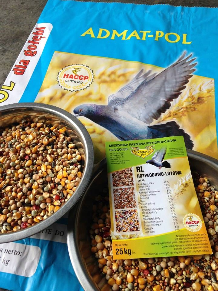 Karma dla gołębi RL Rozpłodowo-lotowa ADMAT-POL Kod producenta RL