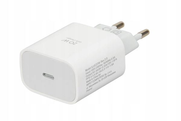 Ibox Ładowarka Sieciowa Ibox C-37 PD20W, Usb-c, Kabel Usb-c Do Lightning