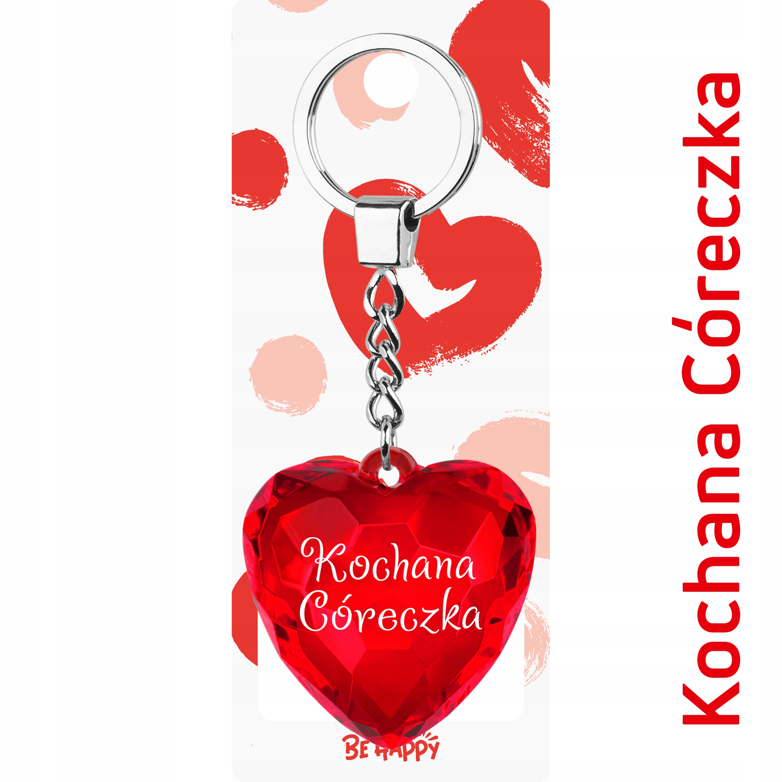 

Brelok Serce Upominek Kochana Córeczka