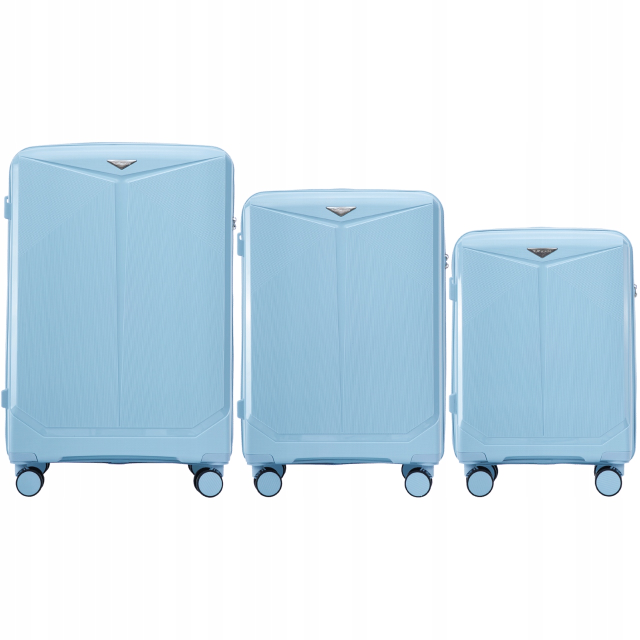 Sada 3 registrovaných cestovních kufrů na 4 kolečkách s Tsa zámkem Wings