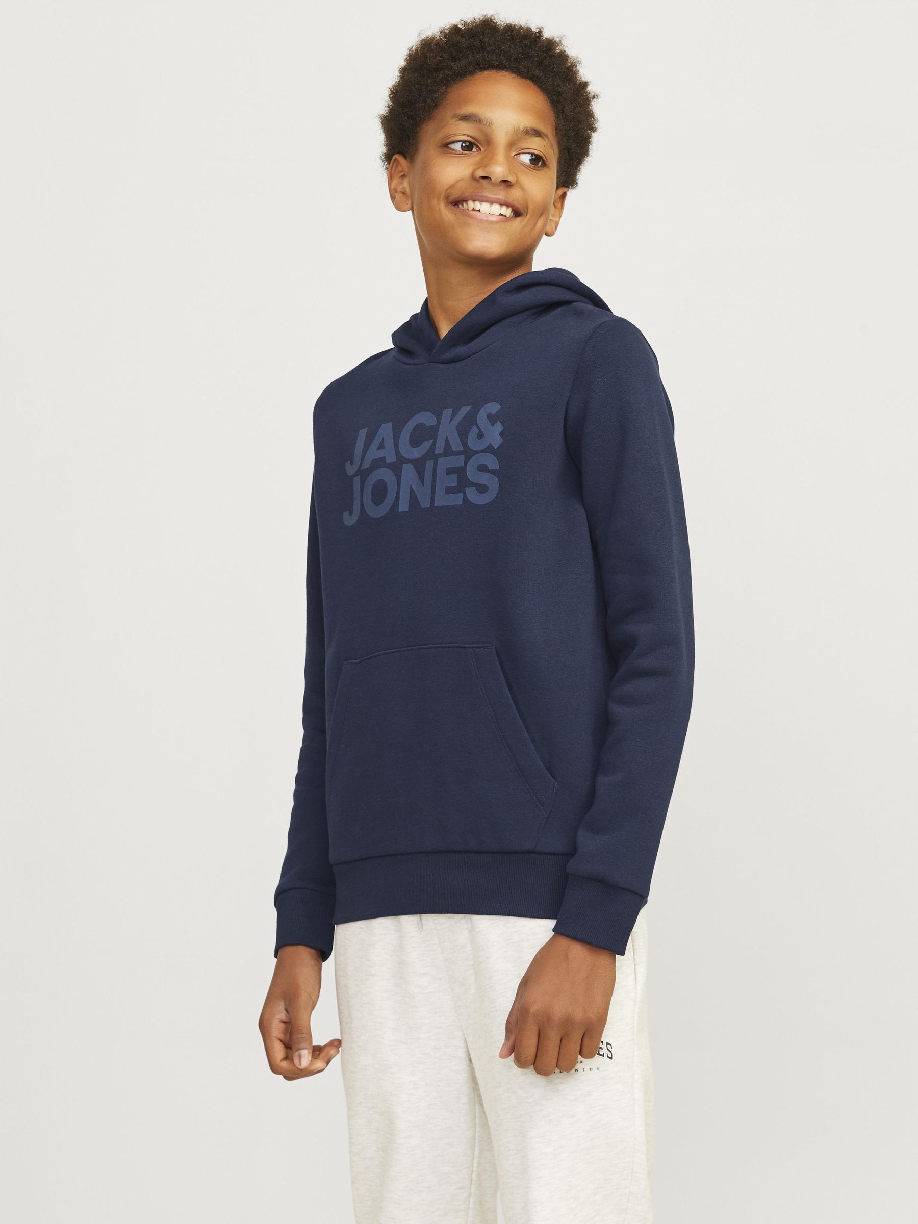 Jack&Jones sweterek dziecięcy niebieski bawełna