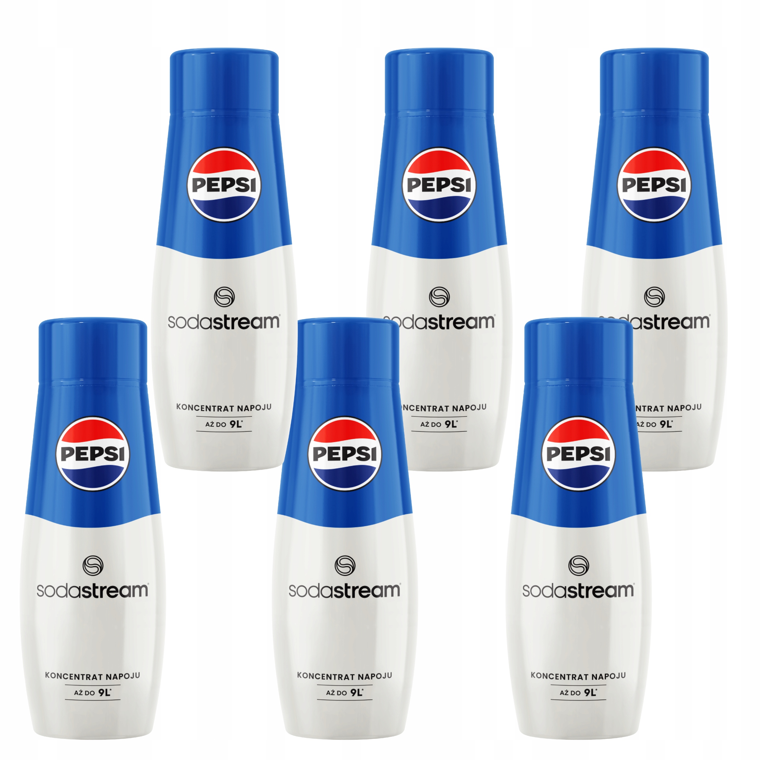 Levně Koncentrát sirupu do saturátoru Pepsi Cola Soda Stream 9 l na nápoj o objemu 440 ml x6