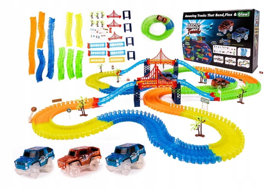 

LT23 Świecący Tor Magic Tracks 360 Elem+ 3 Autka