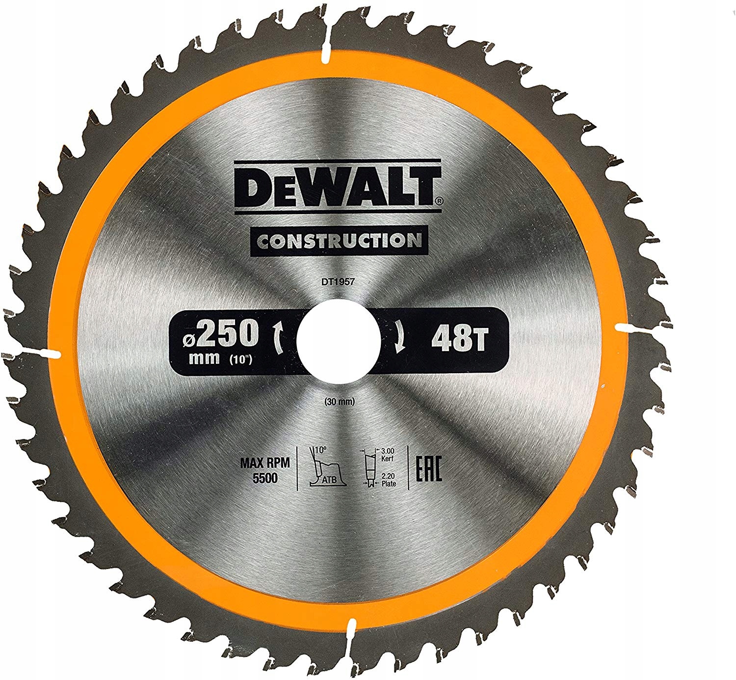 

Tarcza do drewna 250x30mm 48 zębów DeWalt DT1957
