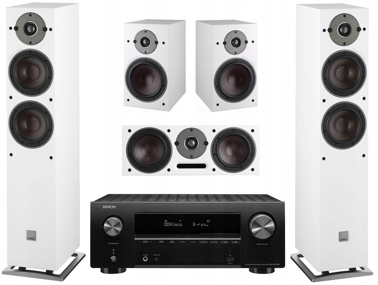 DALI OBERON KOMPLETNE KINO 5.0 Z DENON AVR-X2700H