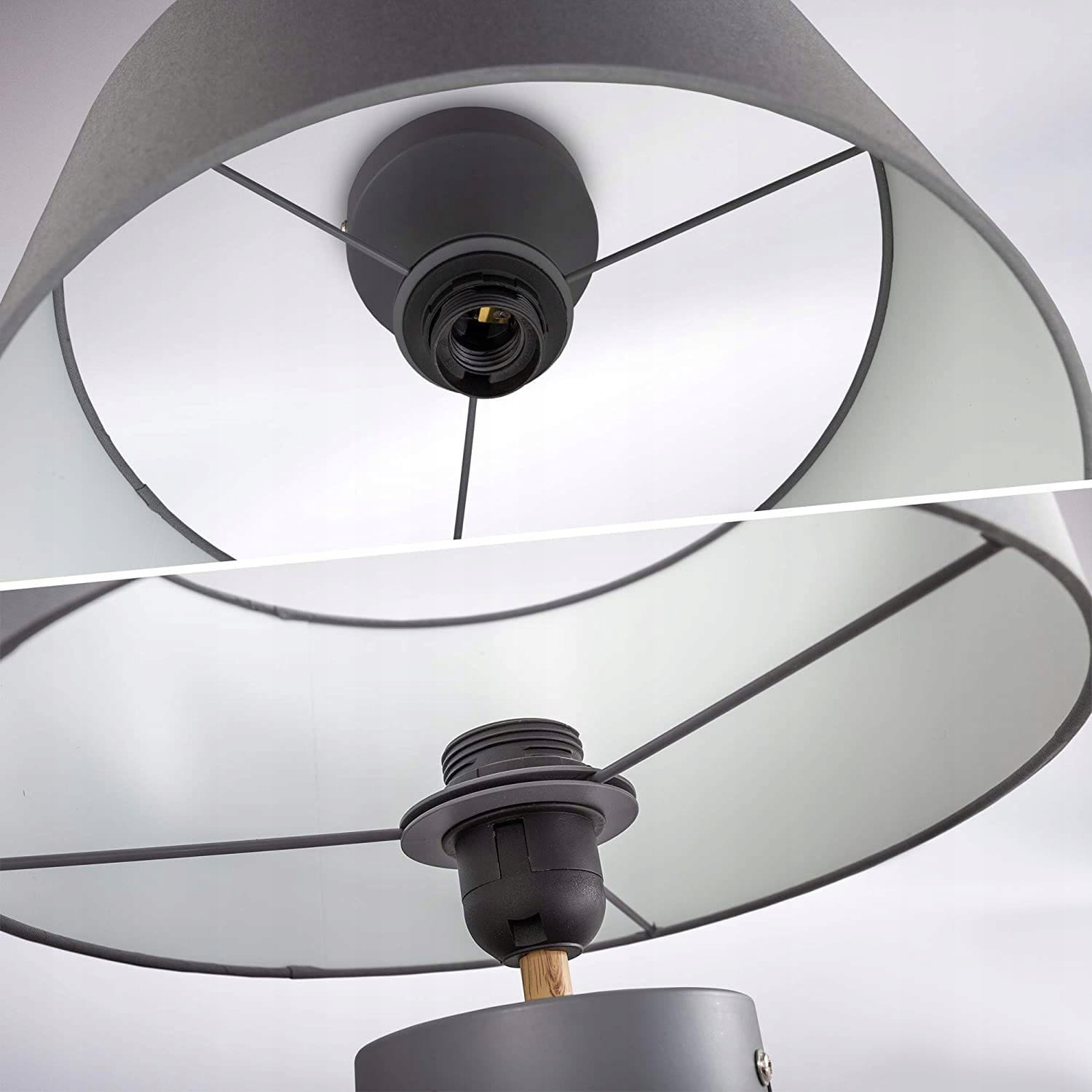 LAMPA SUFITOWA - 1x E27 - SZARA - KORYTARZ - KUCHNIA Kod producenta 1421