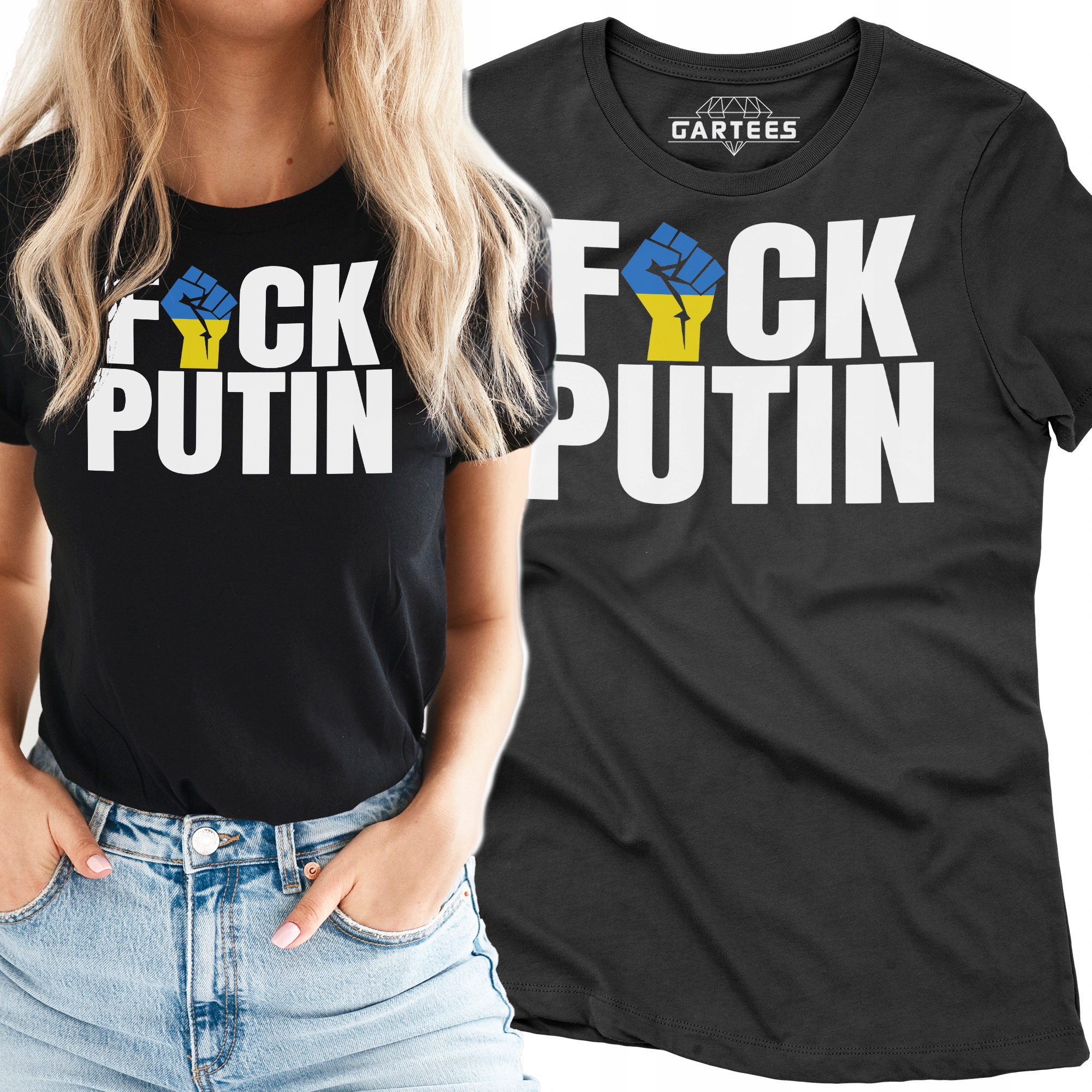 

Koszulka Damska Fuck Putin Ukraina Wojna Solidarni