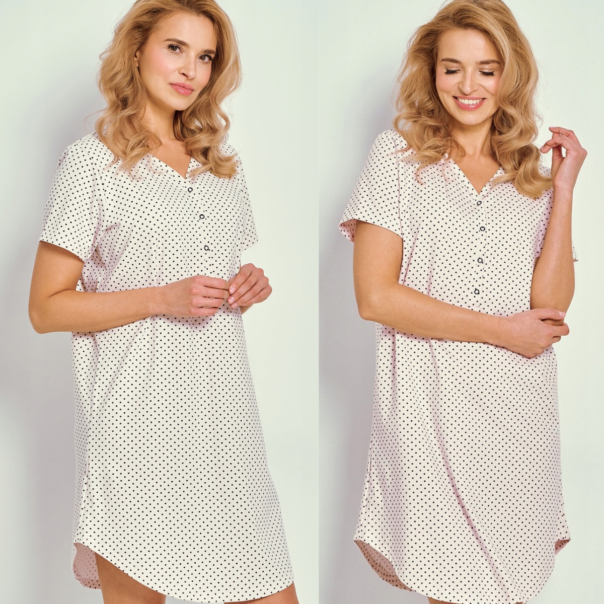 Taro bavlněná košile noční s rozepínacím výstřihem Meg 3326 L