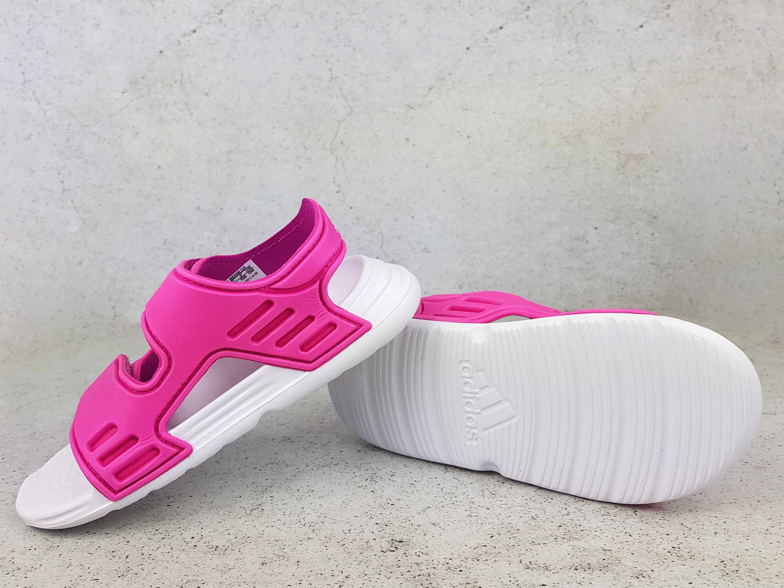 ADIDAS ALTASWIM SANDAŁY SANDAŁKI DZIECIĘCE NA RZEP Kolor różowy