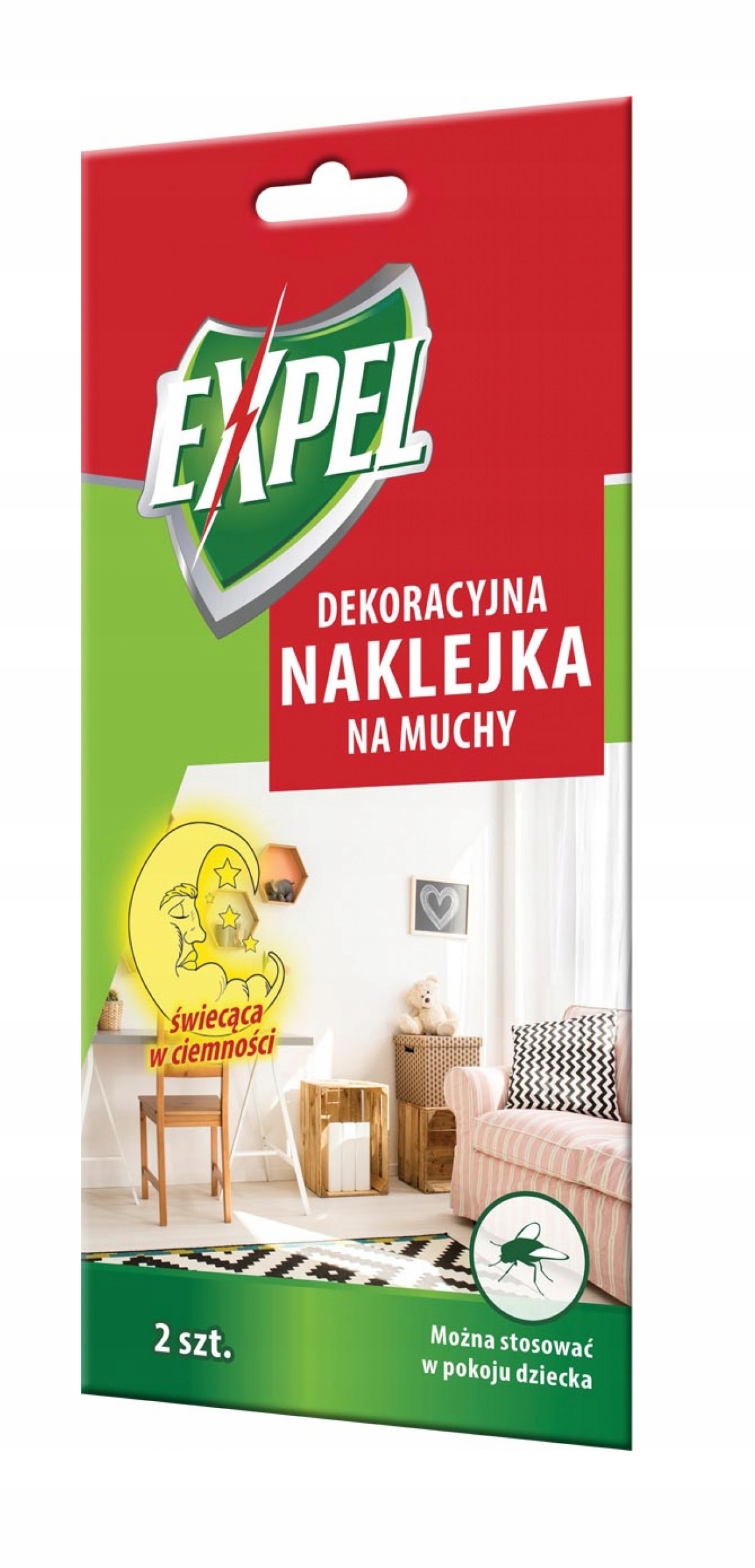 

Expel Naklejka Na Muchy -świeci W Ciemności 2szt
