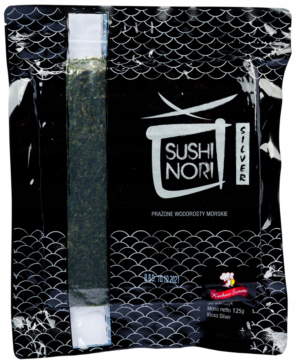 

Glony Nori Silver 125g,50ark