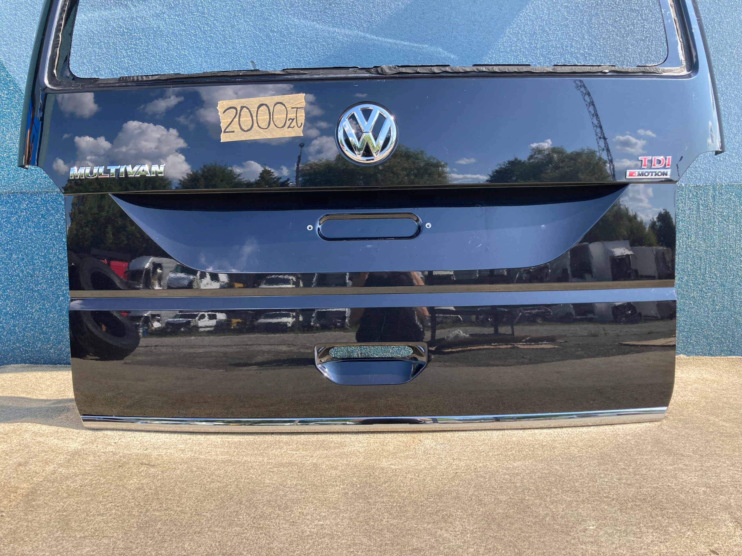 VW T6 TRANSPORTER MULTIVAN boot doors black