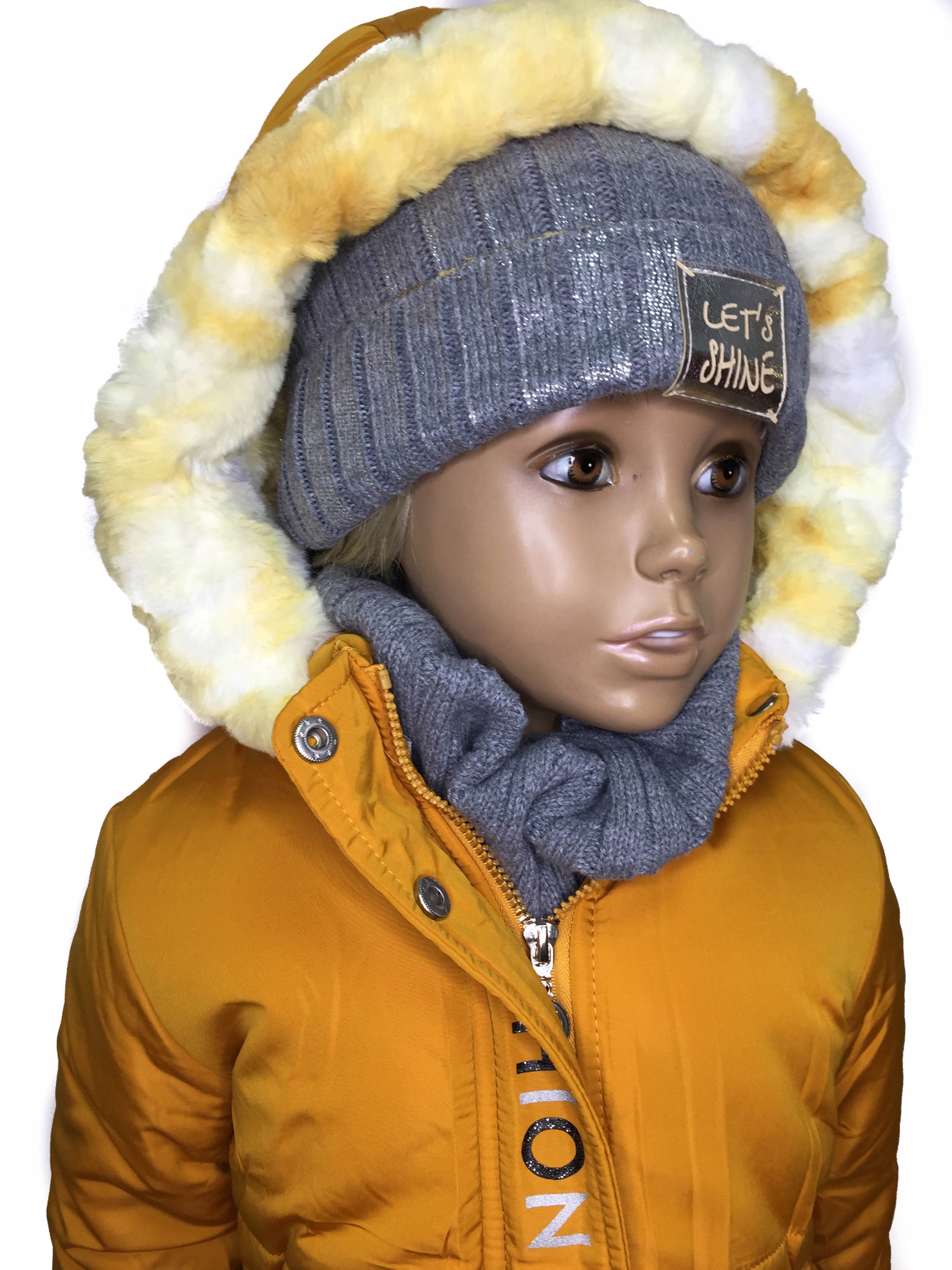 KURTKA DZIEWCZĘCA PARKA RUDA 92 Długość do bioder