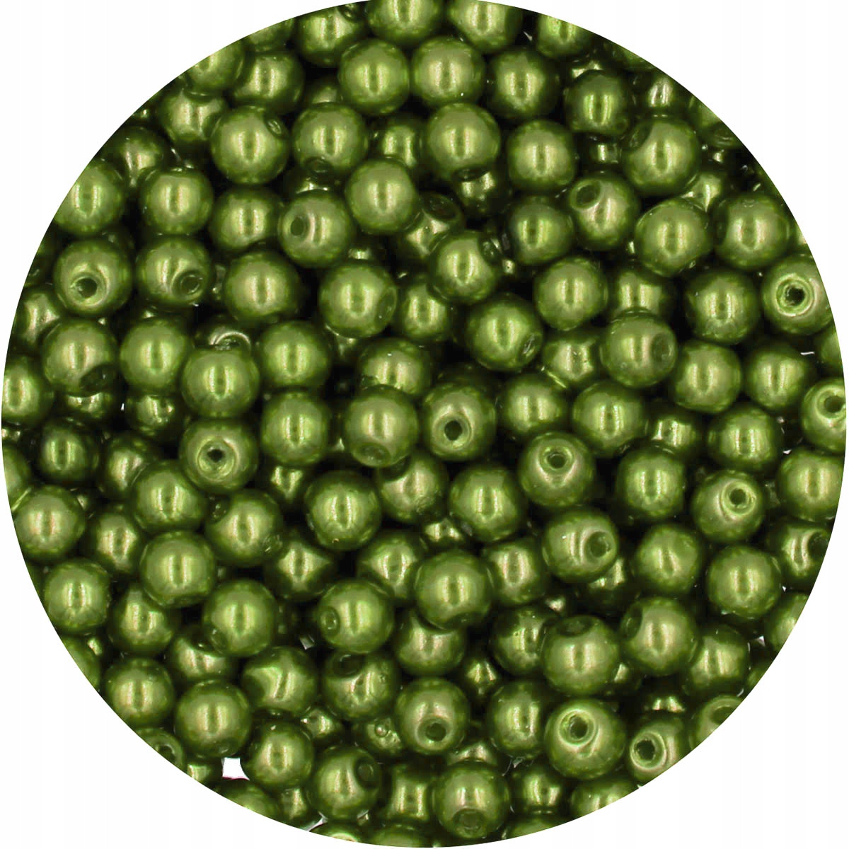 49 Perła Perły Perełki Szklane 4mm 50szt