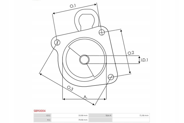 GŁOWICA ROZRUSZNIKA AS-PL Typ samochodu Samochody osobowe