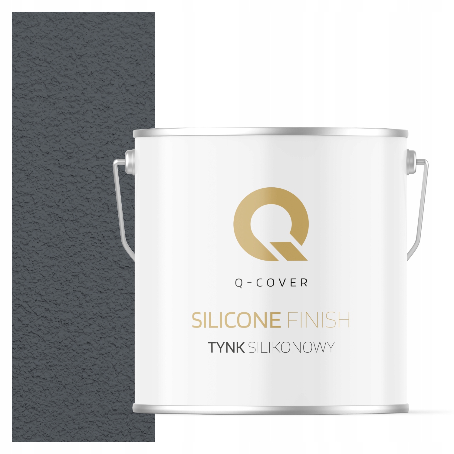 Silikonová Fasádní Omítka Šedá Grafitová F256 7KG Granulace 1.5mm