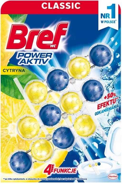 

Bref Power Aktiv Cytryna kulki do Wc 3x50 g